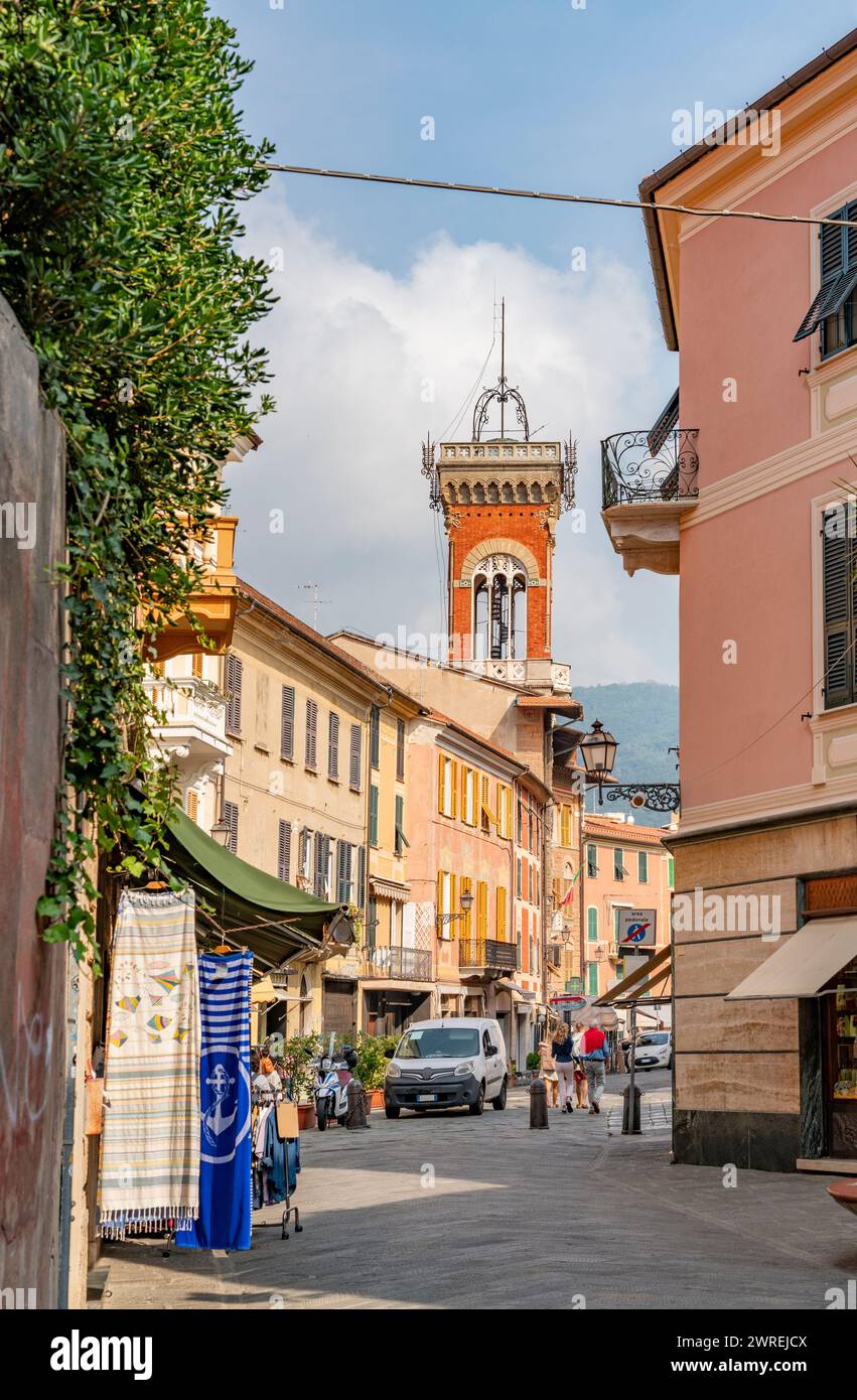 Scenery around Sestri Levante, a town and comune in the Metropolitan City of Genoa, Liguria, Italy. Stock Photo