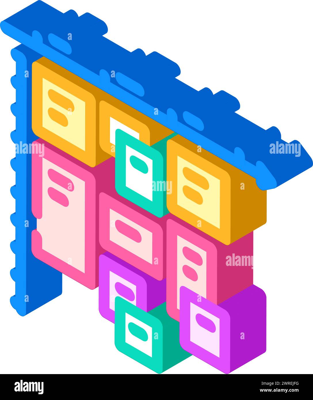 timeboxing time management isometric icon vector illustration Stock ...