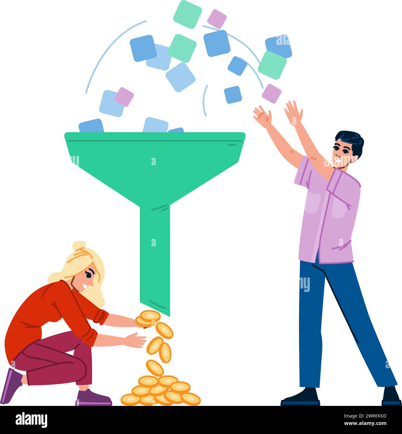 line-conversion-rate-vector-stock-vector-image-art-alamy