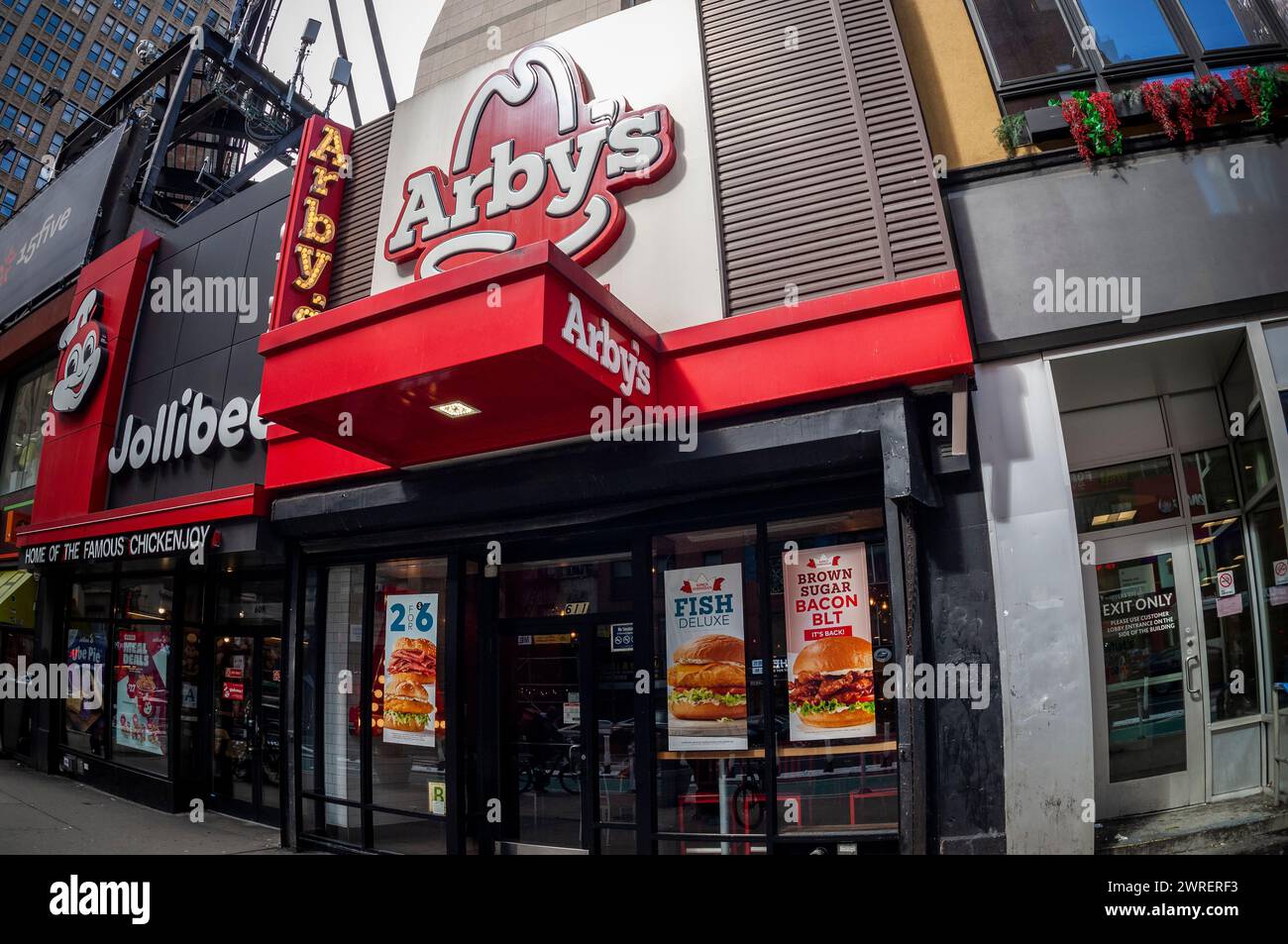 An Arby’s restaurant in Midtown Manhattan in New York on Sunday, March