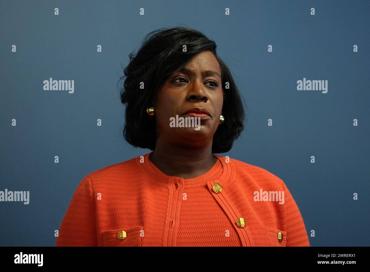 Philadelphia Mayor Cherelle Parker takes part in a news conference in ...