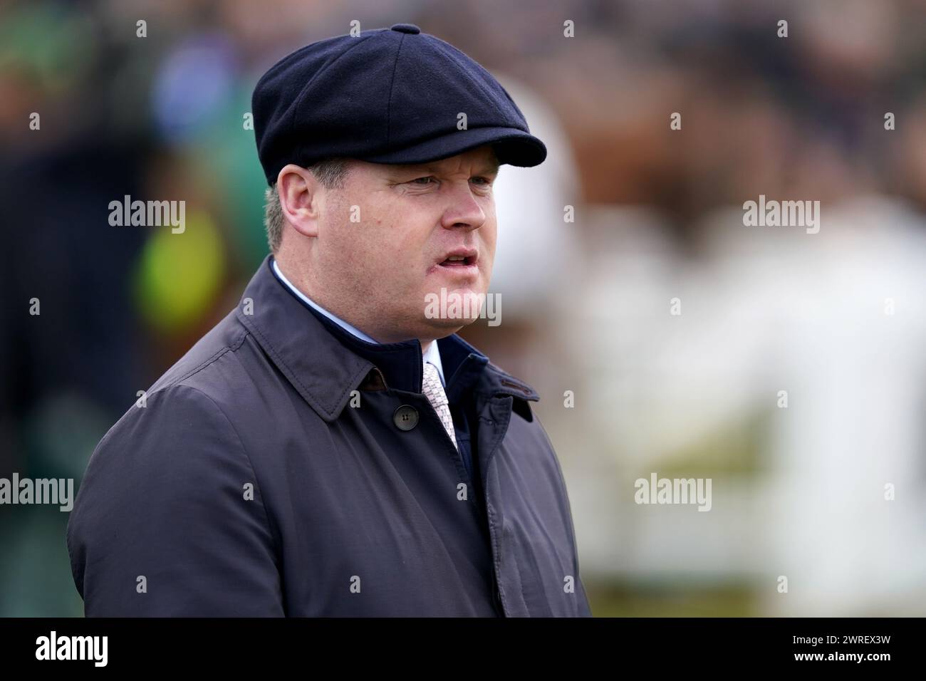 Horse trainer Gordon Elliott on day one of the 2024 Cheltenham Festival