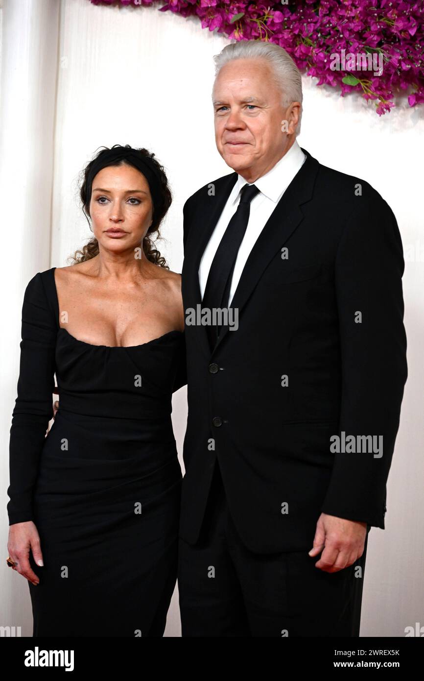 Los Angeles, Ca. 10th Mar, 2024. Gratiela Brancusi Tim Robbins at the ...