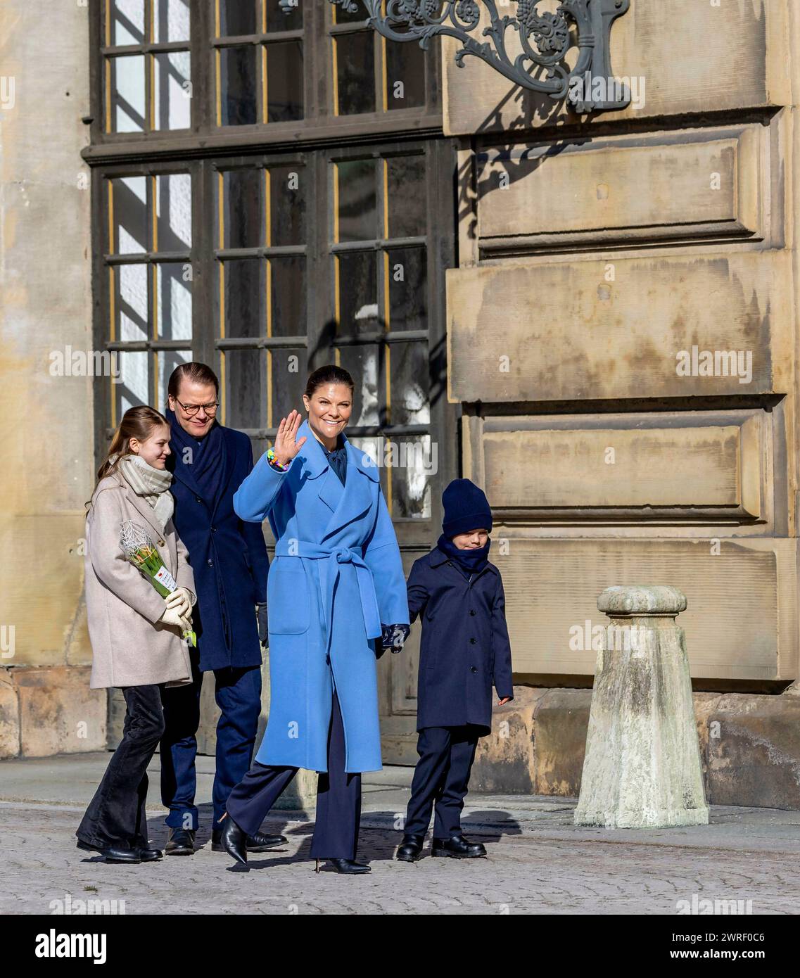 Stockholm, Schweden. 12th Mar, 2024. Crown Princess Victoria, Prince