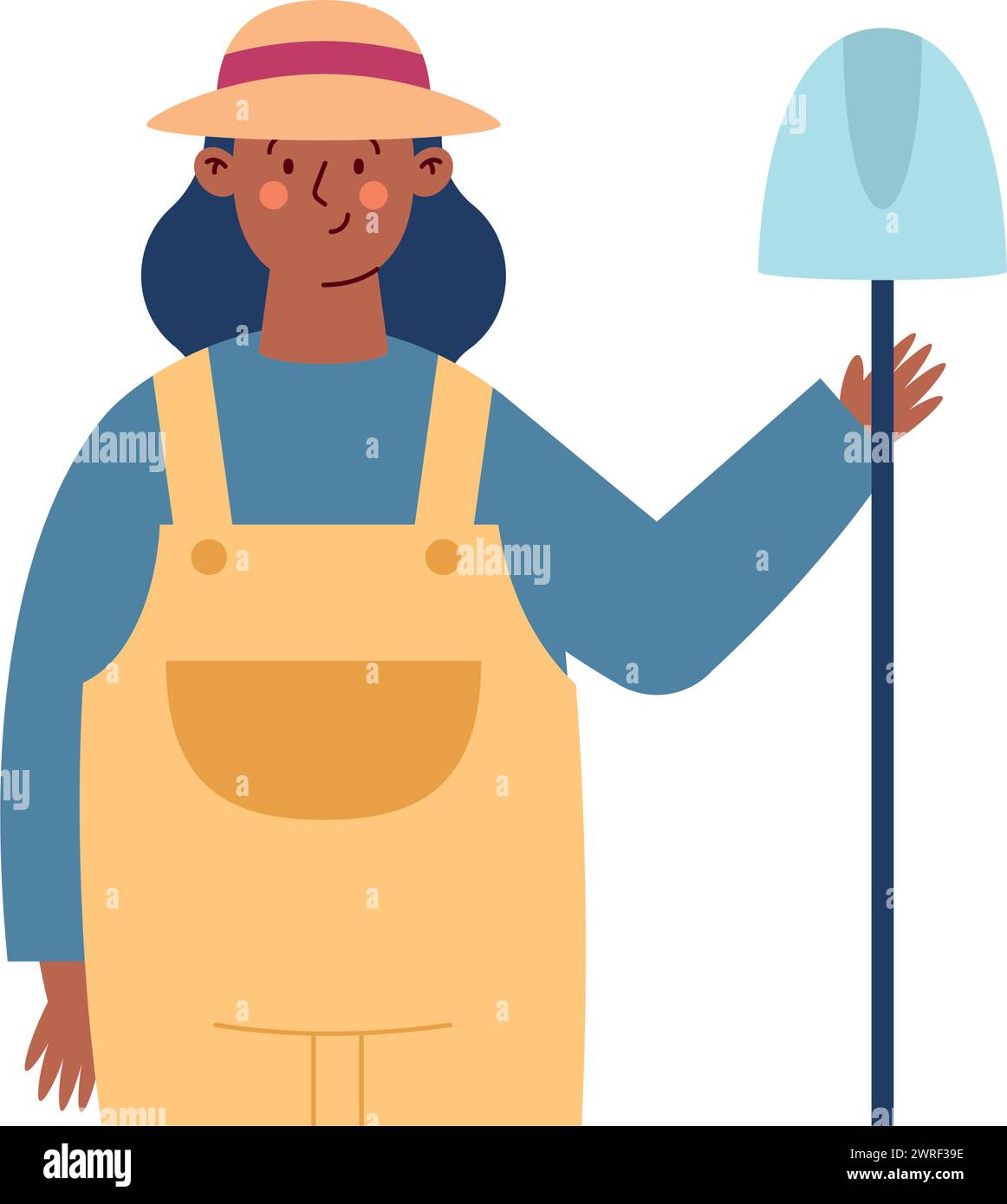 labour day woman farmer Stock Vector Image & Art - Alamy