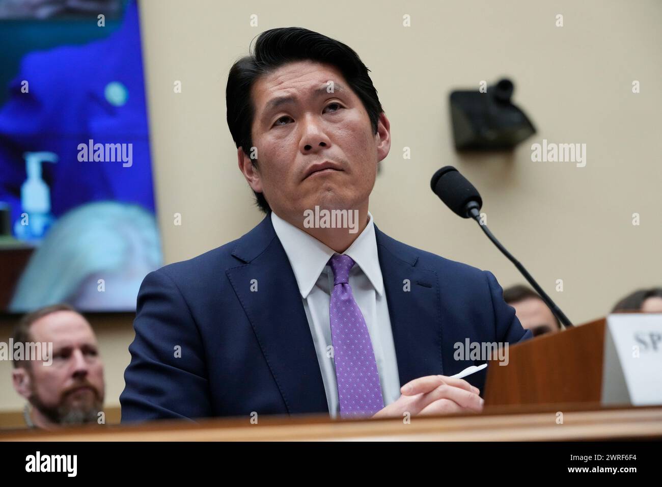 Department of Justice Special Counsel Robert Hur listens during a House