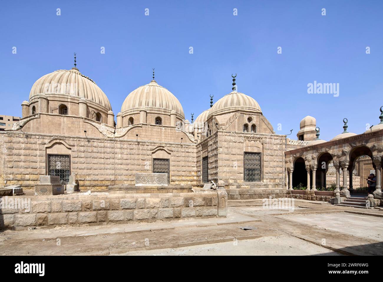 Hosh al-Basha Hosh el-Basha Hawsh al-Basha Hosh el-Pasha mausoleum of a Royal Family of Muhammad Ali Pasha at road al-Imam Al-Shafi‘i in the Southern Stock Photo