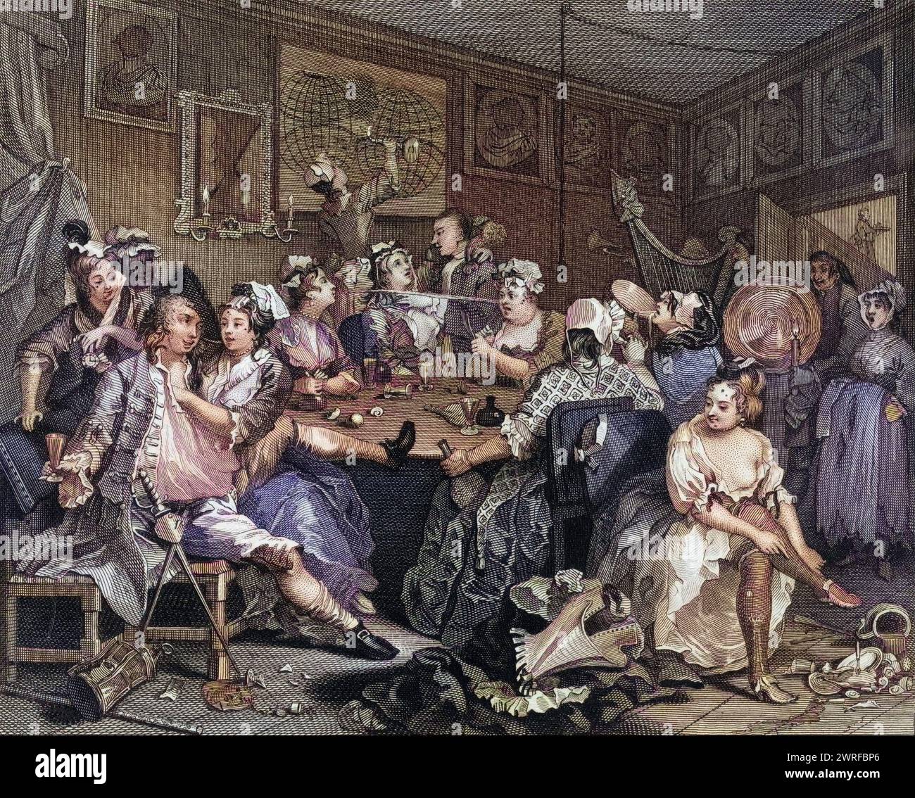The Rakes Progress Tavern Scene From The Original Picture By Hogarth The Rakes Progress Tavern Scene From The Original Picture By Hogarth