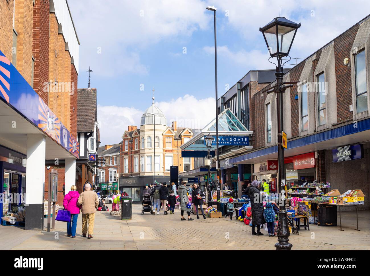 Wellingborough Town centre Market street Wellingborough Northamptonshire England UK GB Europe Stock Photo