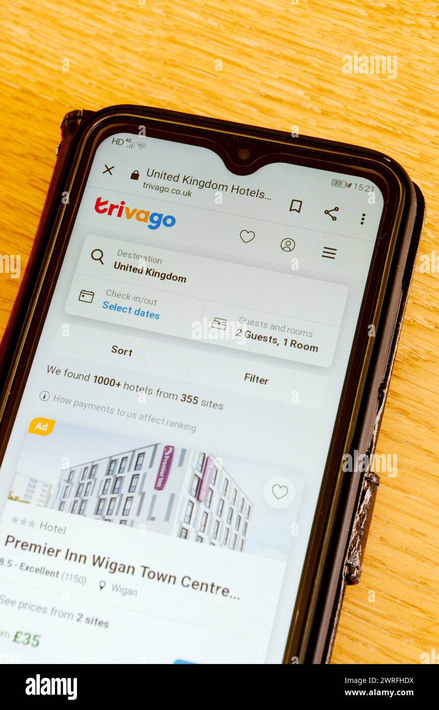 Trivago screen hires stock photography and images Alamy