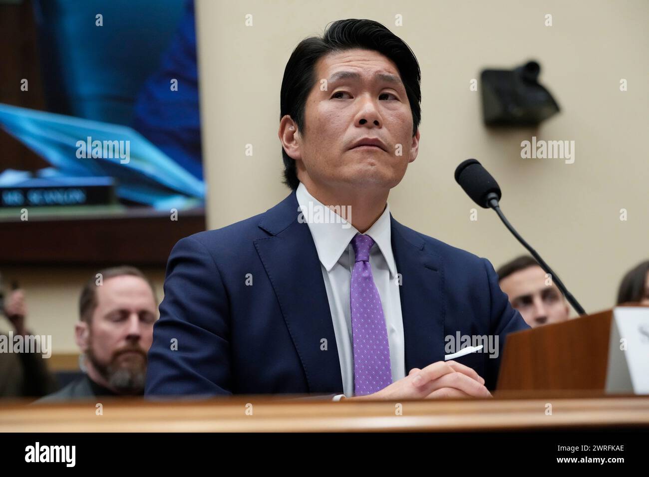 Department of Justice Special Counsel Robert Hur listens during a House