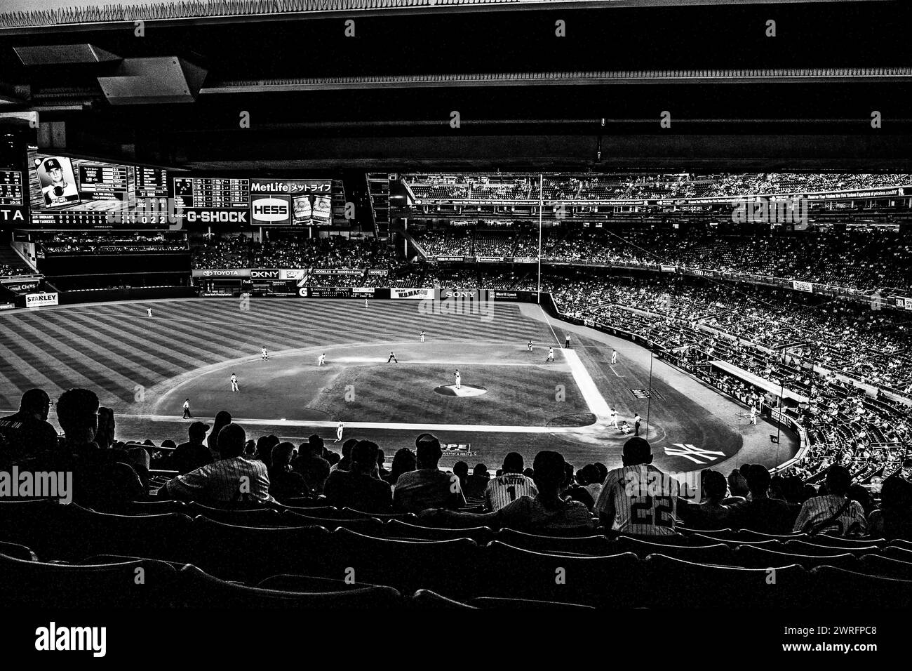 Yankee stadium black Stock Photo