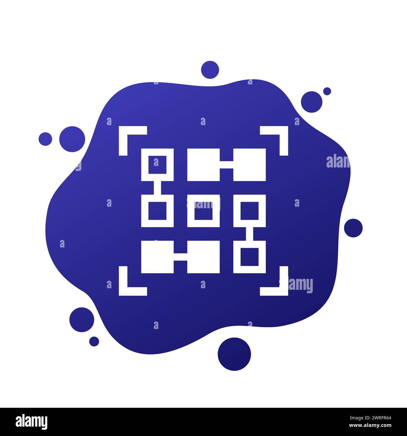 pattern recognition icon, data analysis method Stock Vector