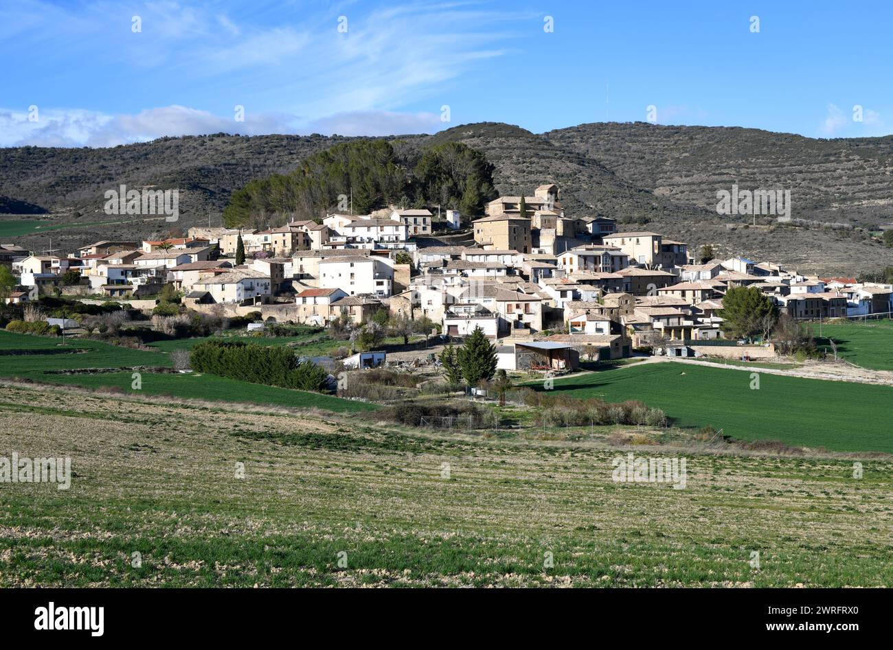Eslava or Eslaba. Sanguesa region, Comunidad Foral de Navarra, Spain. Stock Photo
