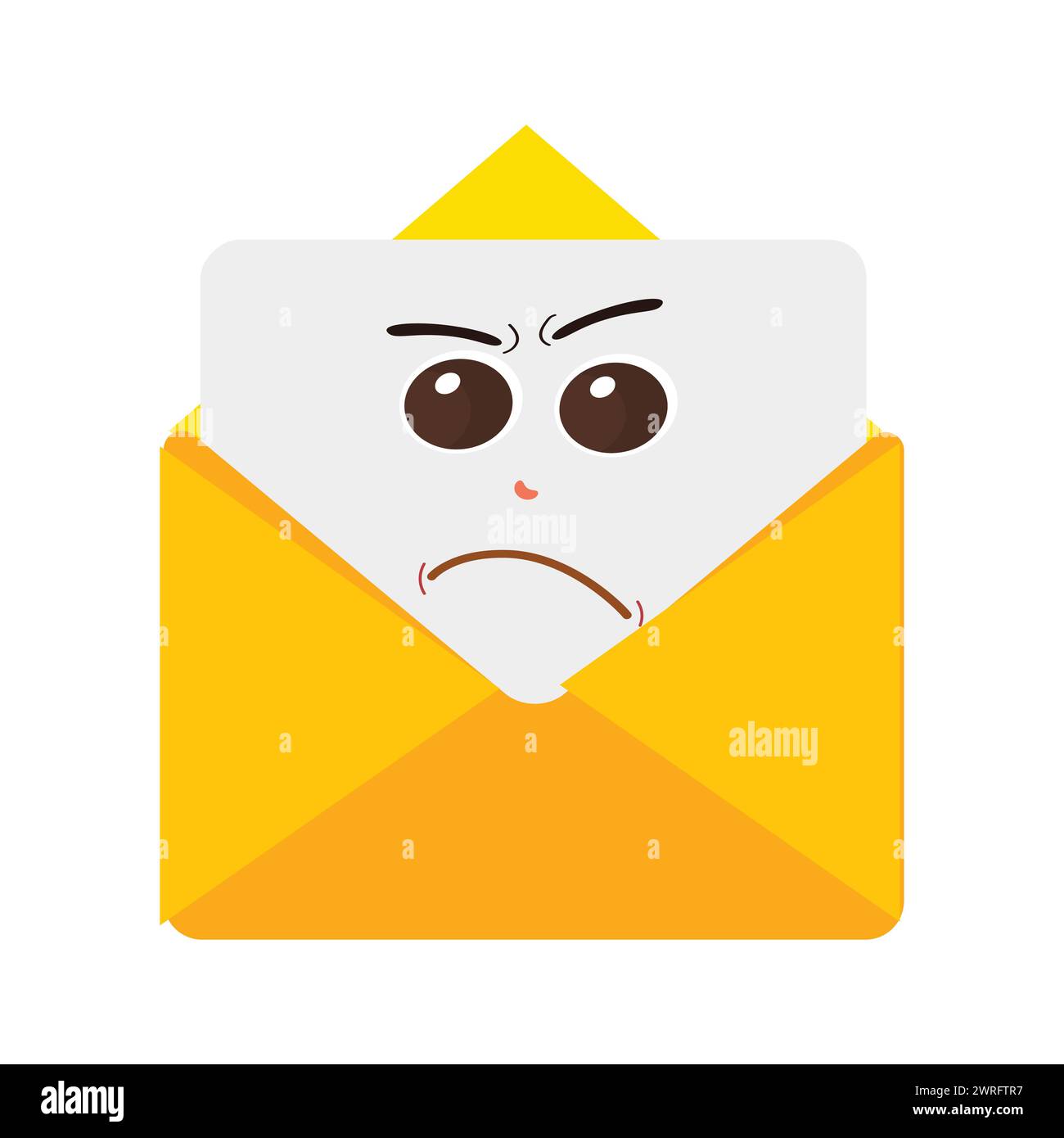 Envelope Expression Envelope cartoon mascot character, Cartoon cupid points with a gesture ...