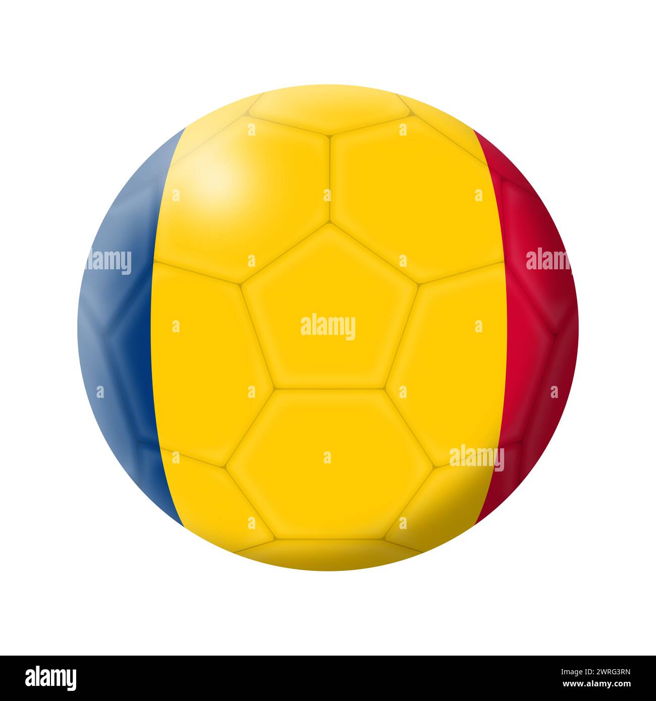 Chad soccer ball football illustration Stock Photo
