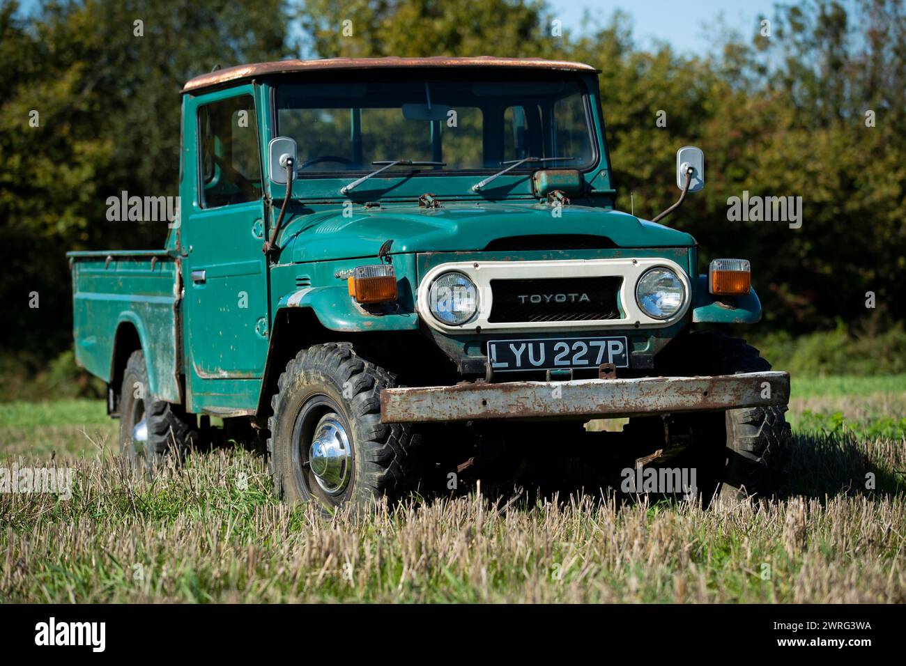 20/09/19  One-of-two FJ Land Cruisers imported new by Toyota GB in 1975, for sale in Sussex for £73,000 + VAT.  All Rights Reserved: F Stop Press Ltd. Stock Photo