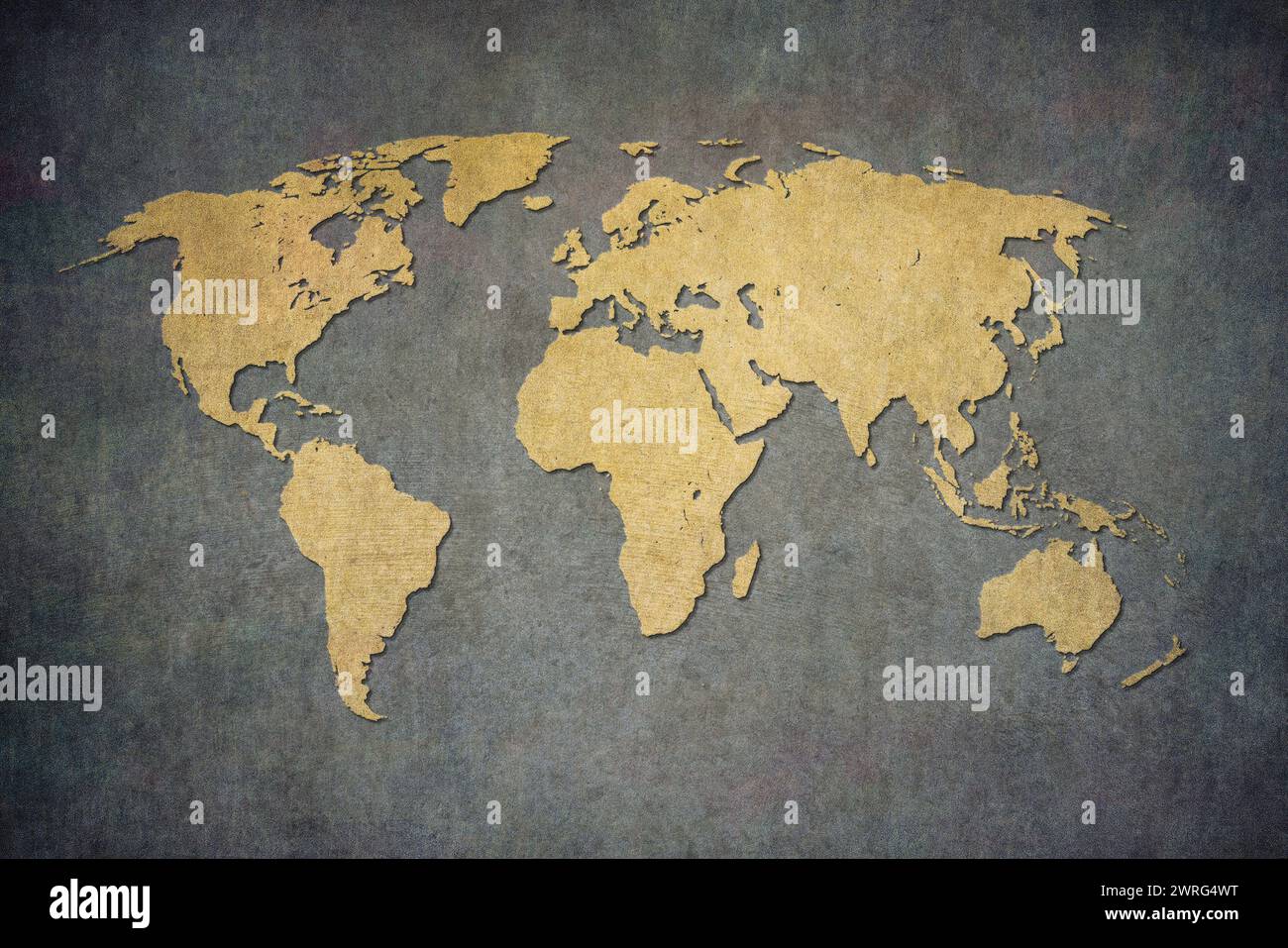Old map of the world in grunge style. Perfect vintage background Stock ...