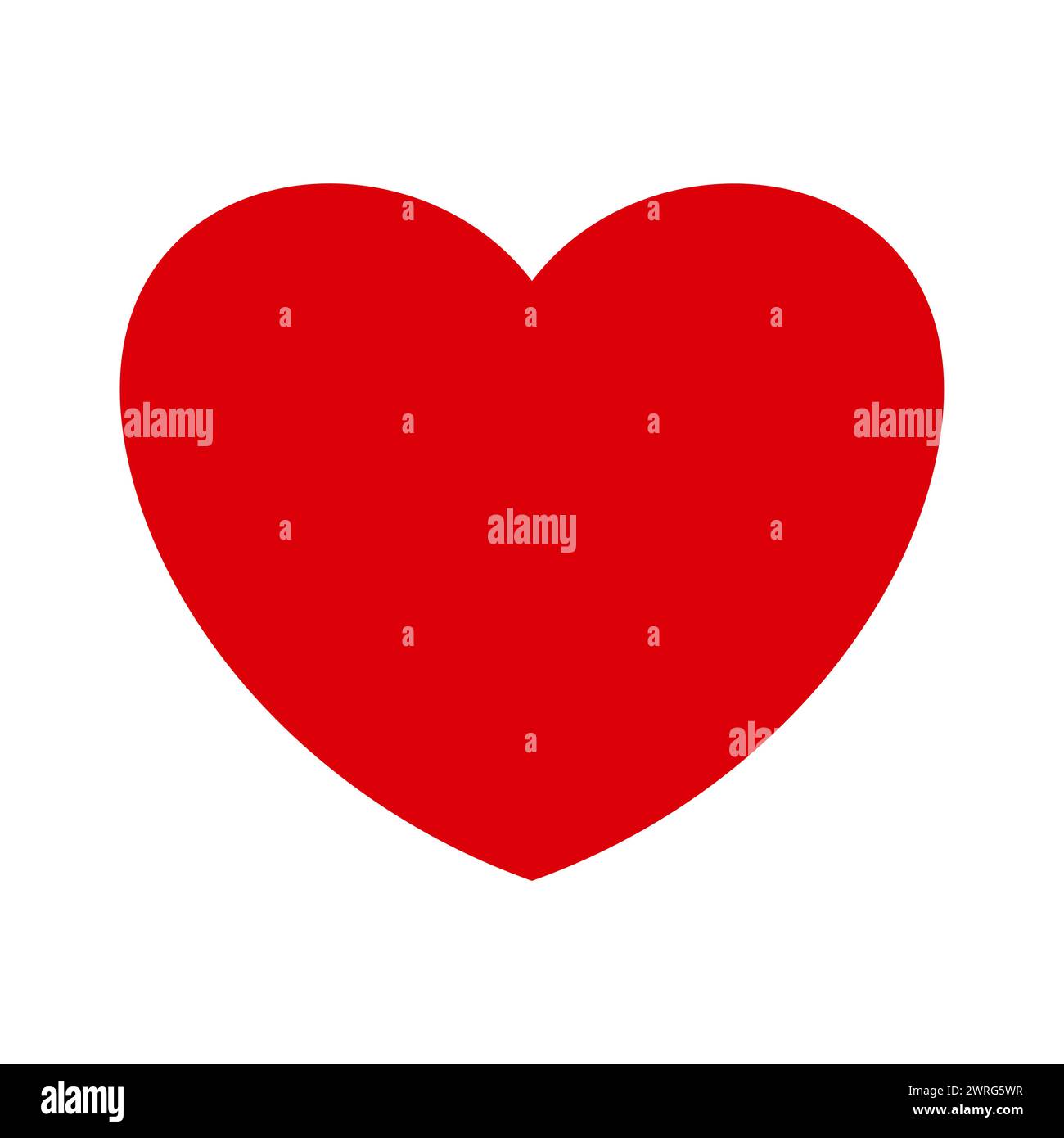 Red heart flat icon. Valentines day, symbol of love. Decorative design ...