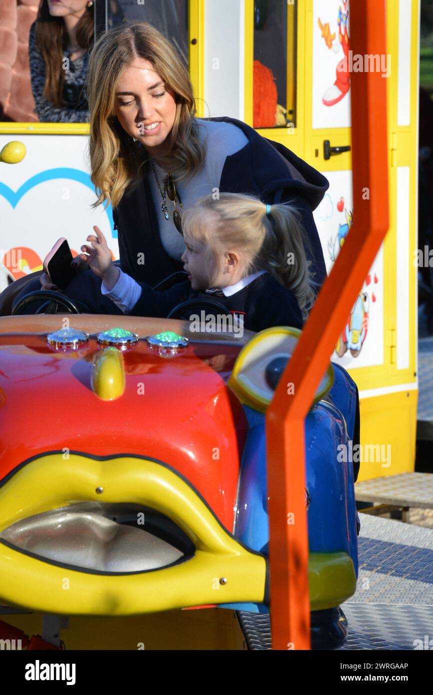 Milan, . 12th Mar, 2024. Claudio Mangiarotti rights copyright Milan - Chiara Ferragni's single life after returning from the United States, she spends the afternoon in the gardens of Parco Sempione with her children Leone and Vittoria, her mother Marina di Guardo. The opportunity to also celebrate the birthday of sister Francesca Ferragni and son Riccardo. Note the sculpted abs of Chiara Ferragni Ph Claudio Mangiarotti Credit: Independent Photo Agency/Alamy Live News Stock Photo