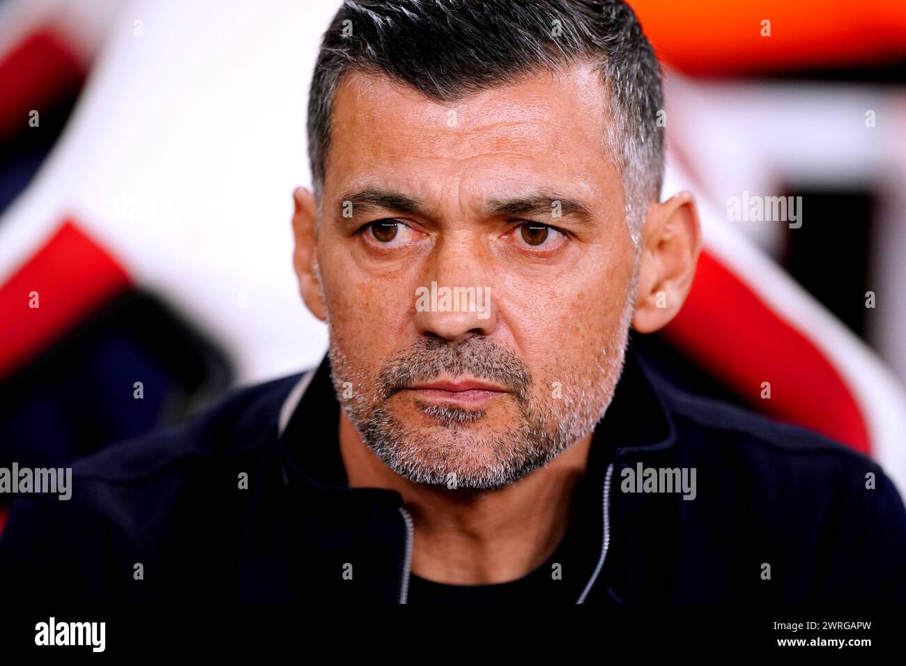 FC Porto manager Sergio Conceicao ahead of the UEFA Champions League Round of 16, second leg match at the Emirates Stadium, London. Picture date: Tuesday March 12, 2024. Stock Photo