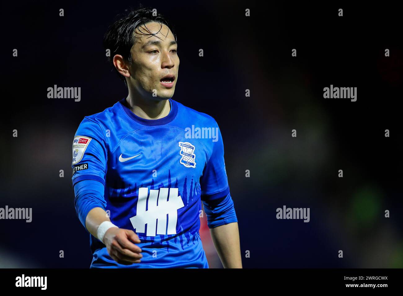Koji Miyoshi of Birmingham City during the Sky Bet Championship match