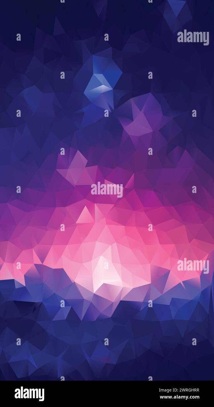 Vector Low poly abstract blue and purple background, trendy, geometric ...
