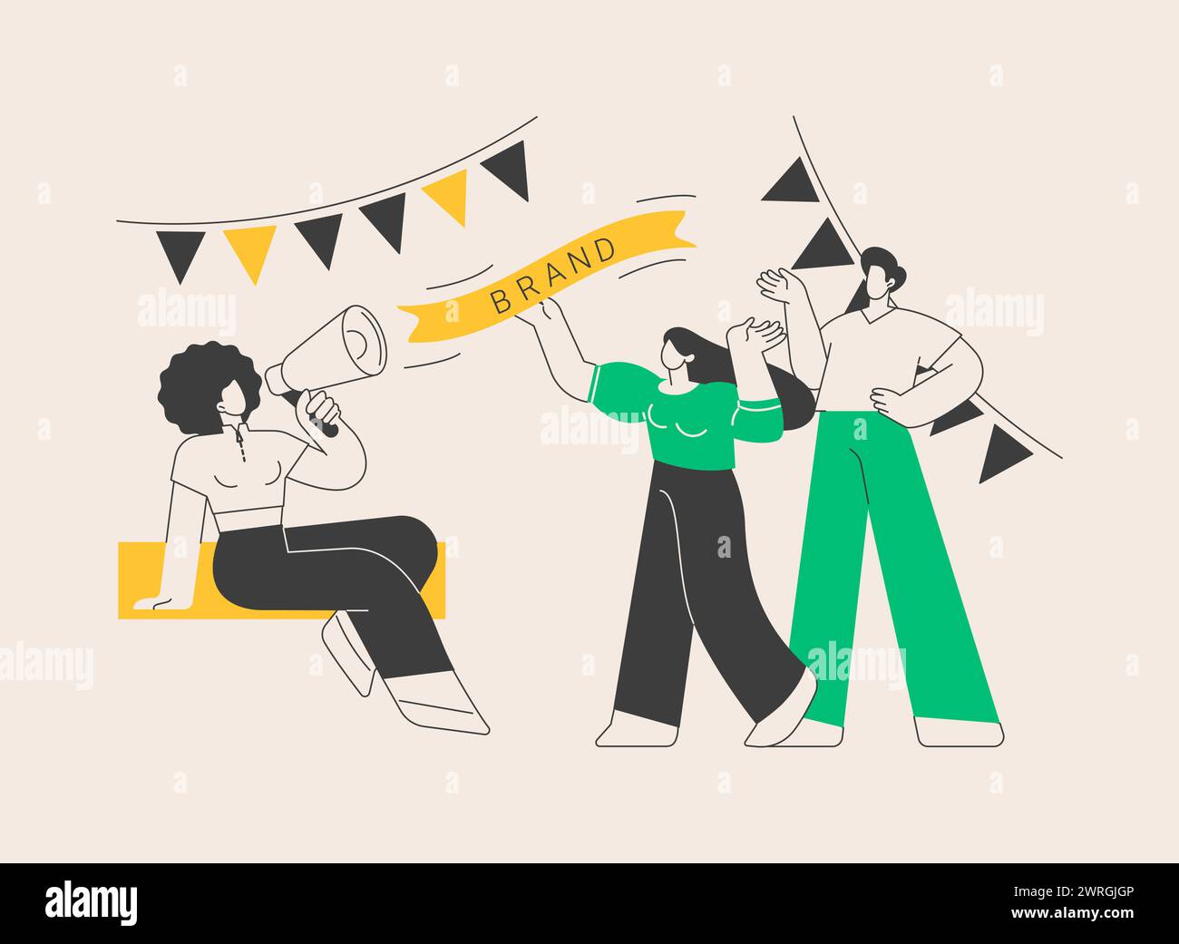 Brand event abstract concept vector illustration Stock Vector Image ...