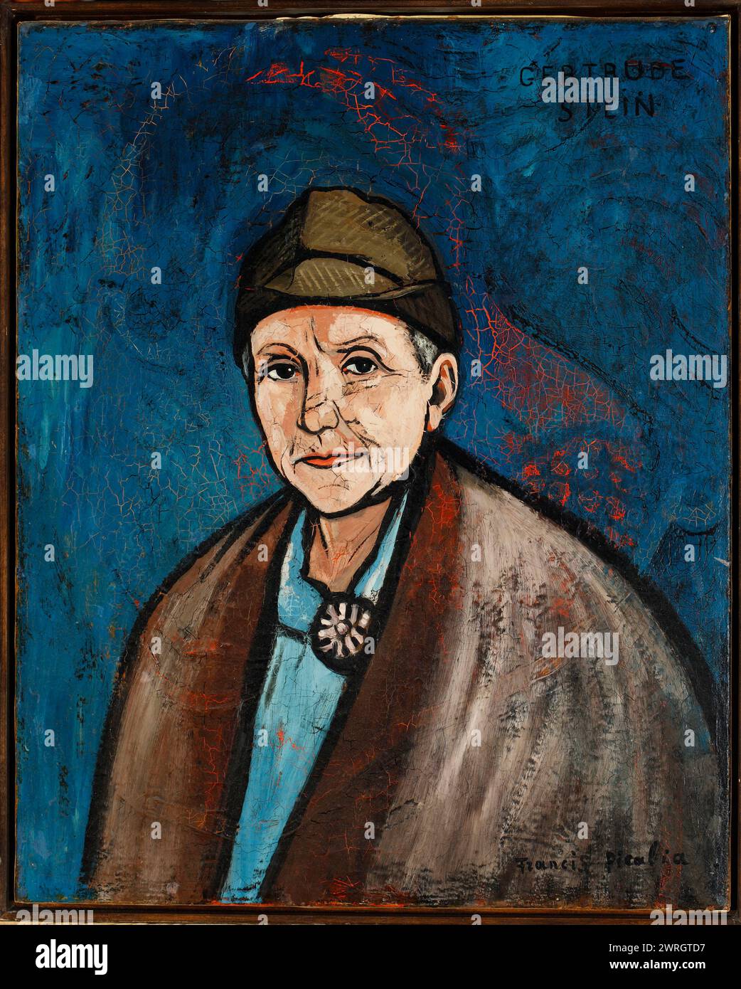 Portrait of Gertrude Stein, 1933. Private Collection. Stock Photo