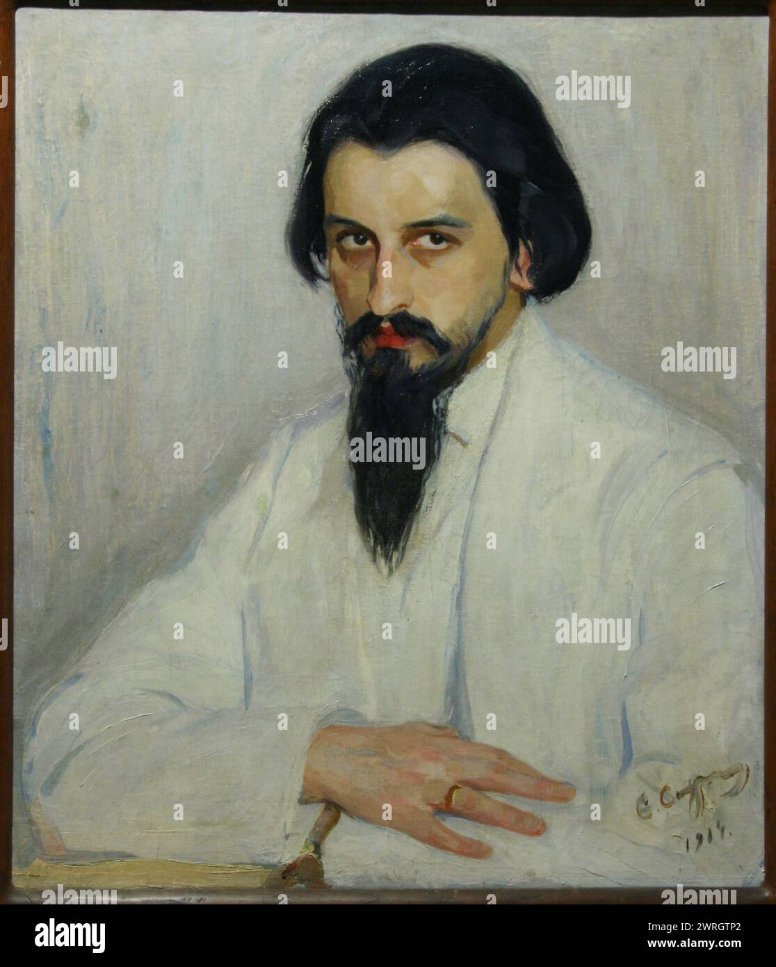 Portrait of Nicholas Millioti (1874-1962), 1914. Private Collection. Stock Photo