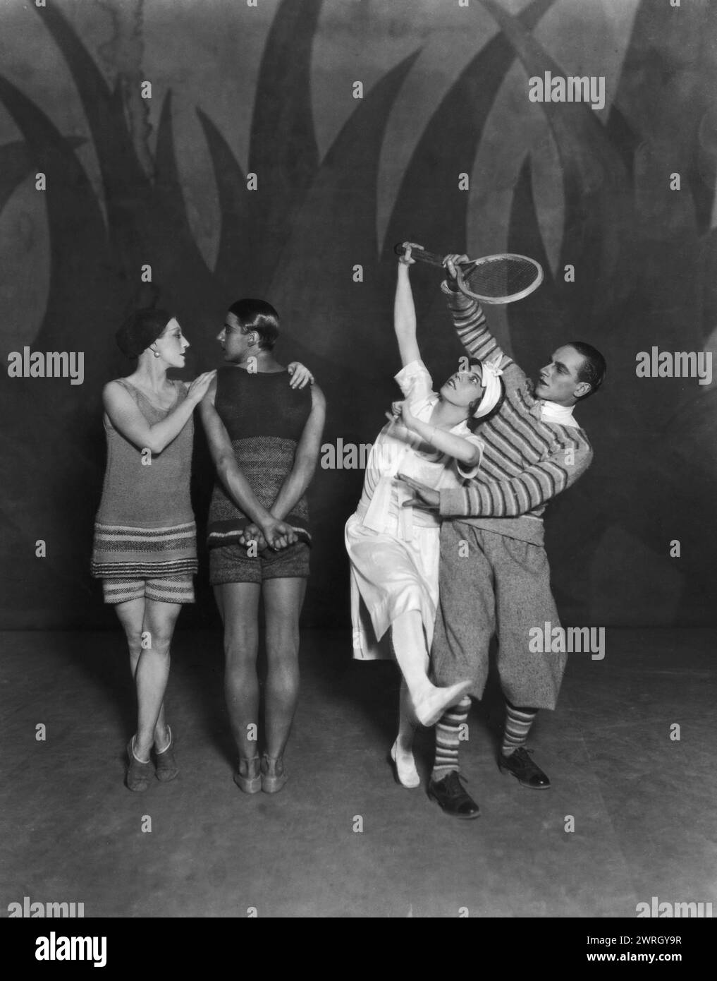 The first UK performance of Le Train Bleu at the London Coliseum Theatre, 1924. Private Collection Stock Photo