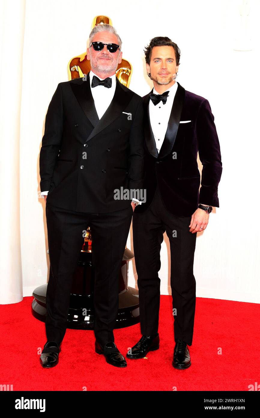 March 10, 2024, Los Angeles, California, USA Simon Halls, Matt Bomer