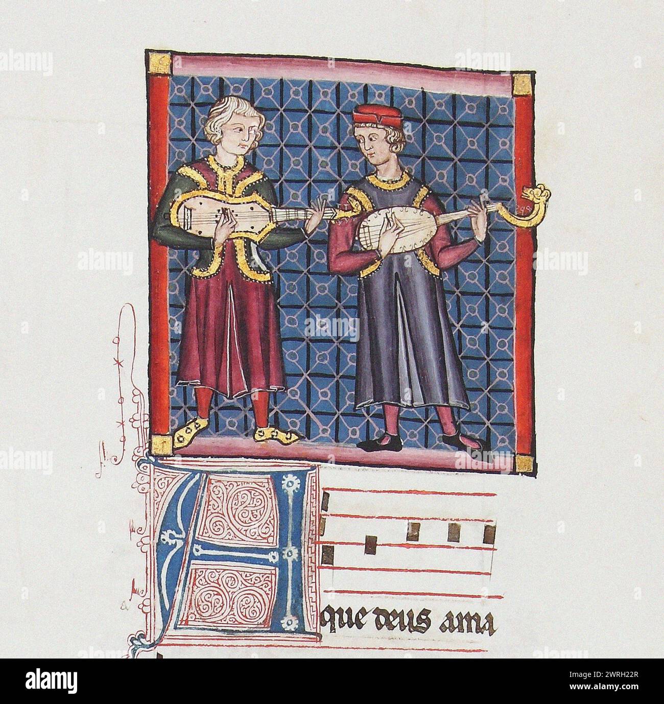 Cantigas de santa maria codice of el escorial hi-res stock photography ...