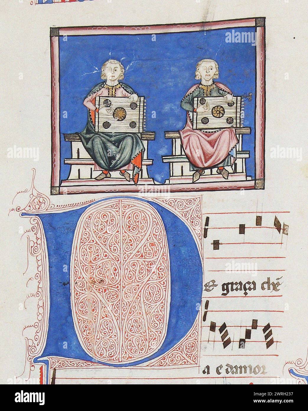Cantigas de santa maria codice of el escorial hi-res stock photography ...