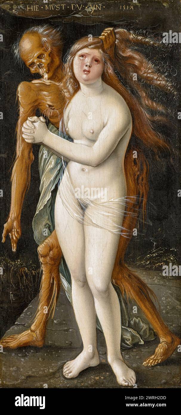 Death and the Maiden, 1517. Found in the Collection of the Art Museum Basel. Stock Photo
