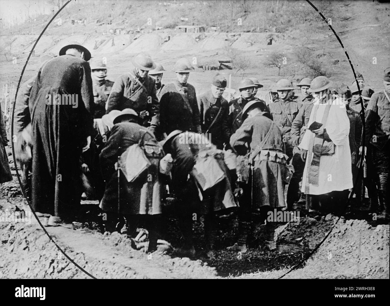 Burial of Rob't Bayard in France, Feb 1918. Burial at Vailly, France