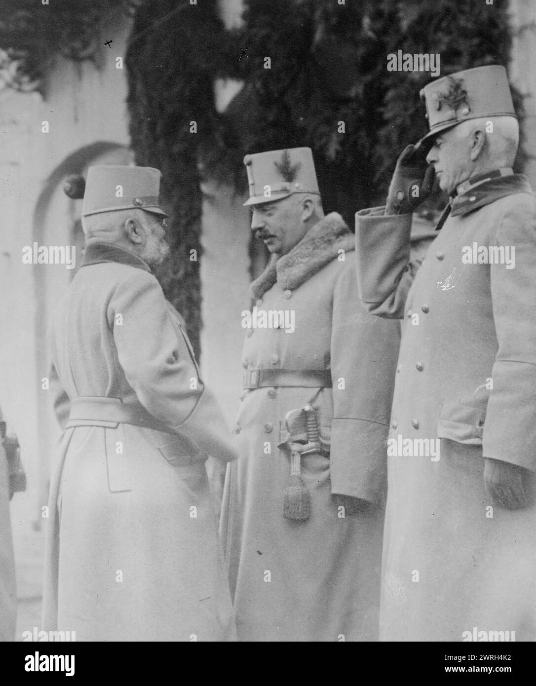 (l to r) Archdukes Friedrich and Peter Ferdinand, between 1914 and c1915. Archduke Friedrich, Duke of Teschen (1856-1936) who served as Supreme Commander of the Austro-Hungarian Army during World War I, with Archduke Peter Ferdinand of Austria (1874-1948). Stock Photo