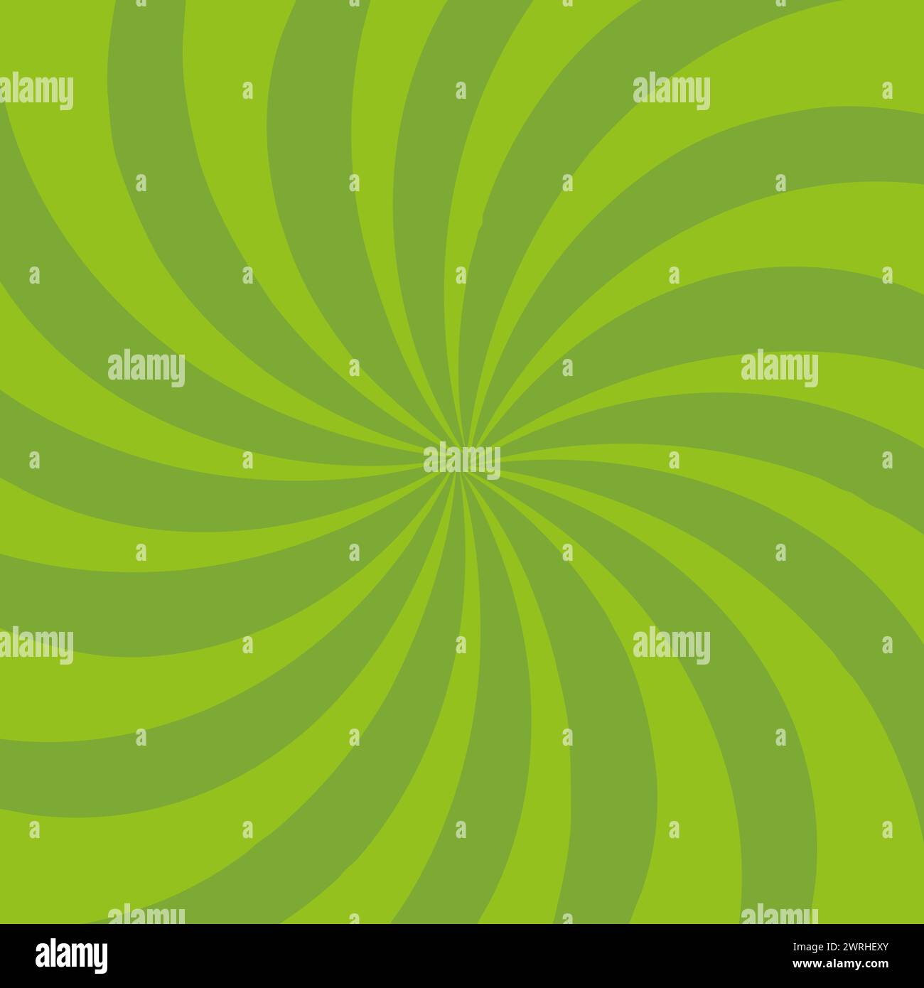 Green Spiral Vortex Background with Radial Gradient. Vector ...