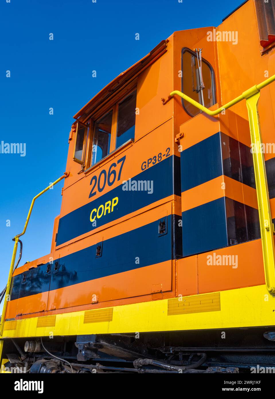 The Cab Of Locomotive 2067 Of The Central Oregon And Pacific Railroad