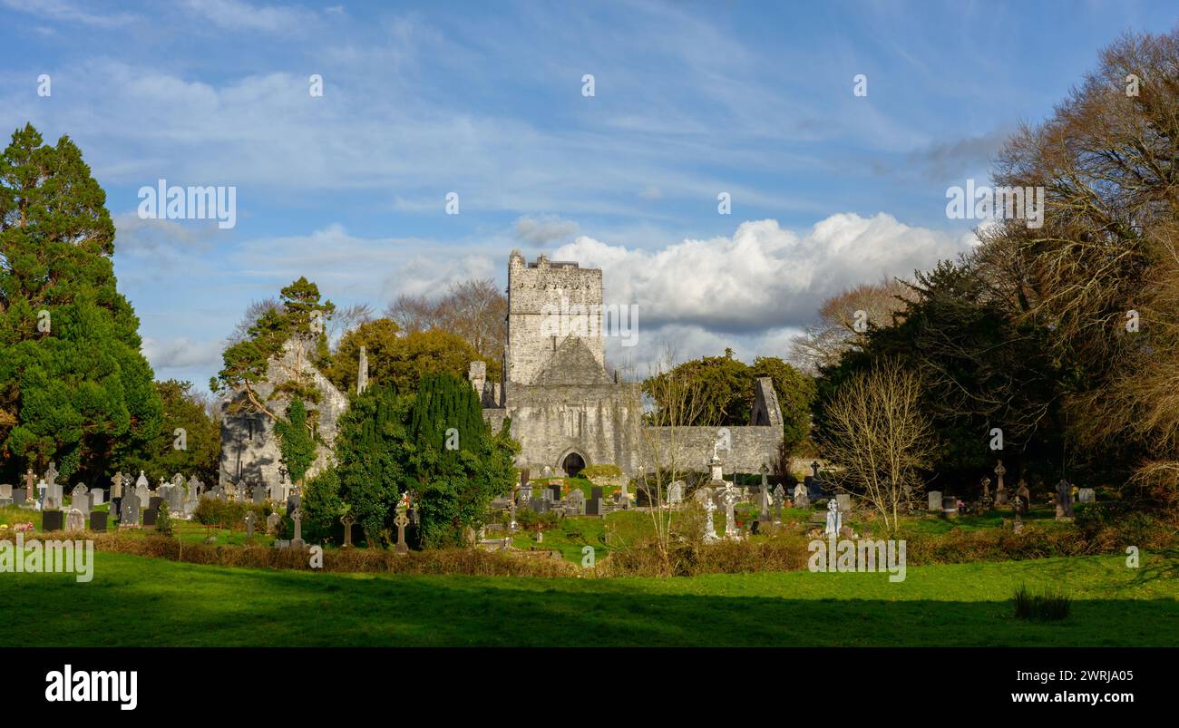 Muckross Abbey in Killarney National Park, County Kerry, Ireland Stock Photo