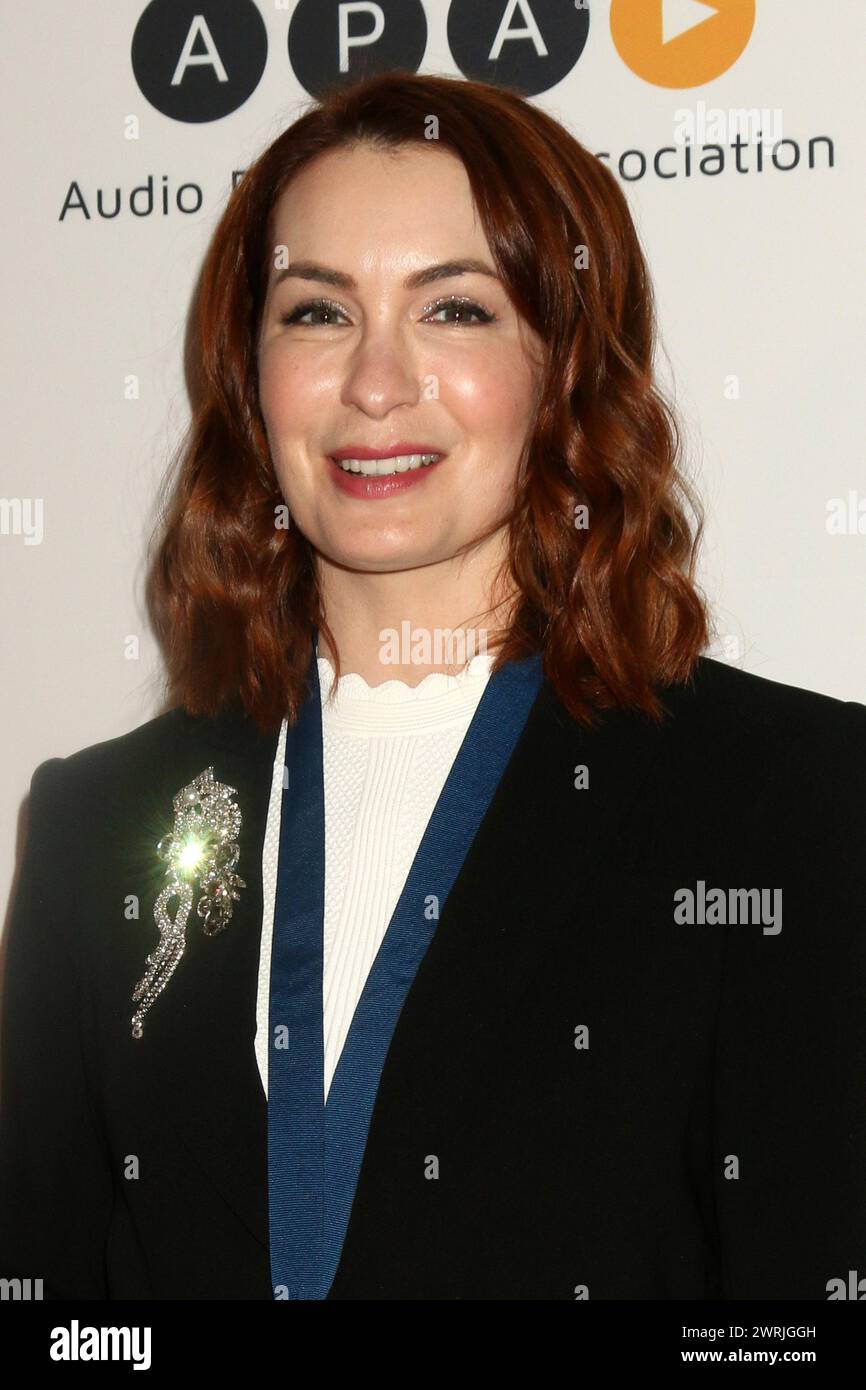 March 4, 2024, Los Angeles, Ca, USA: LOS ANGELES - MAR 4: Felicia Day at the Audie Awards at the Avalon Hollywood on March 4, 2024 in Los Angeles, CA (Credit Image: © Kay Blake/ZUMA Press Wire) EDITORIAL USAGE ONLY! Not for Commercial USAGE! Stock Photo