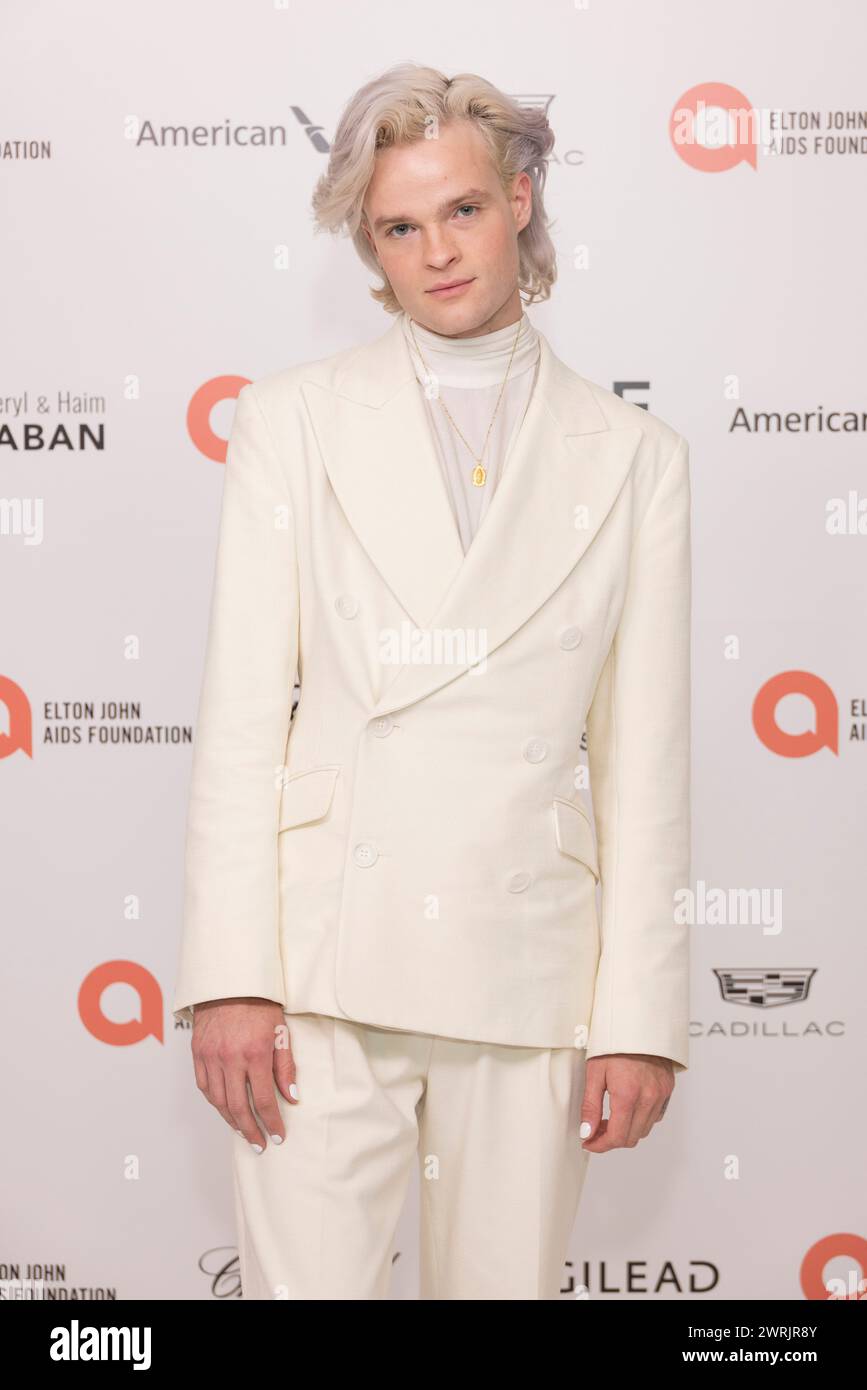 Jake Wesley Rogers arrives at the 32nd Annual Elton John AIDS ...