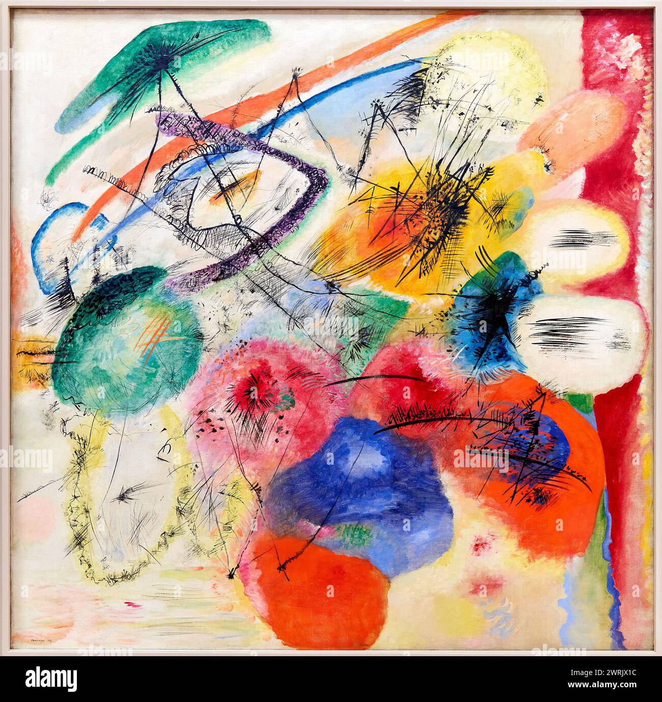 ��Black Lines (Schwarze Linien)��, December 1913, Vasily Kandinsky (b. 1866, Moscow; d. 1944, Neuilly-sur-Seine, France), Museum Stock Photo