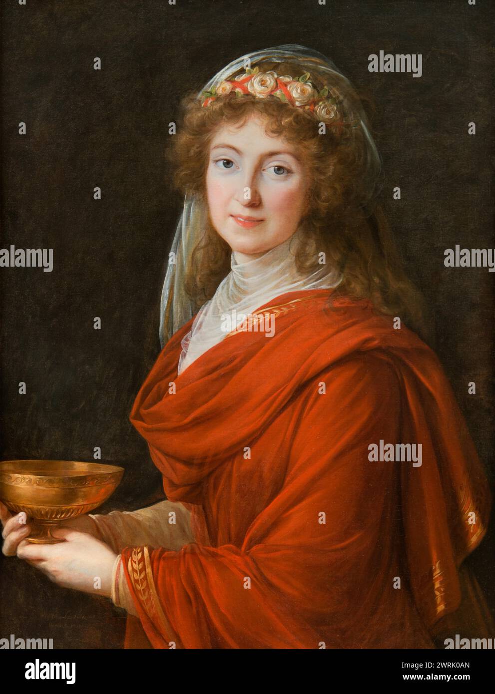 Countess Siemontkowsky-Bystry, 1793. Private collection. Élisabeth Louise Vigée Le Brun Stock Photo