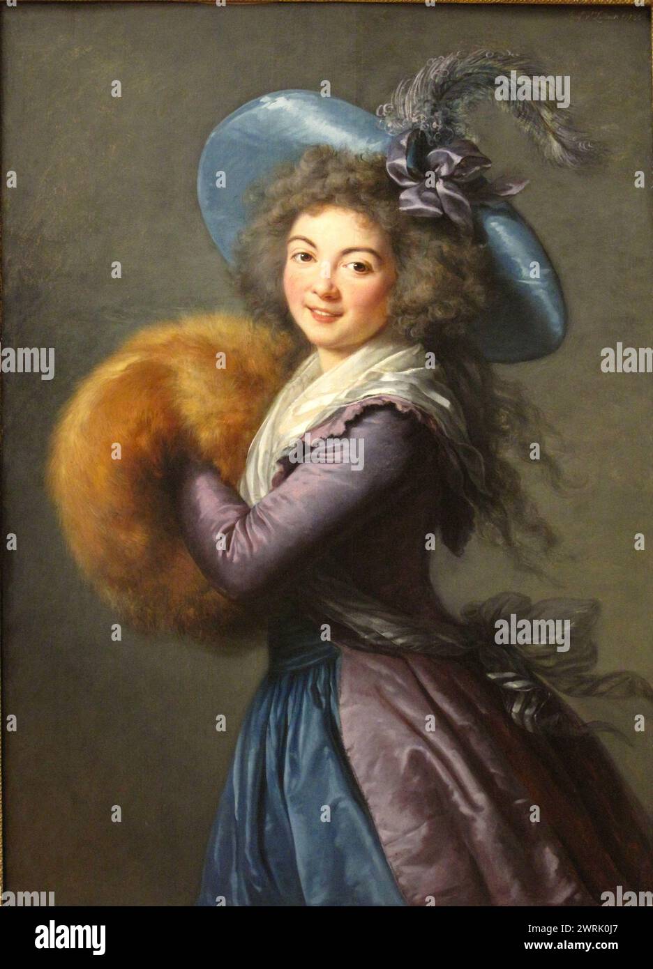 Madame Molé-Reymond, actrice de la Comédie italienne, 1786. Louvre Museum. Élisabeth Louise Vigée Le Brun Stock Photo