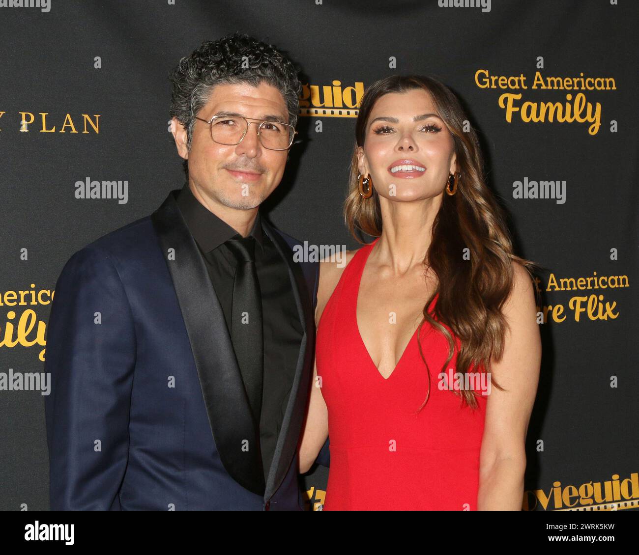 LOS ANGELES FEB 9 Alejandro Gomez Monteverde, Ali Landry at the 2024 Movieguide Awards at the