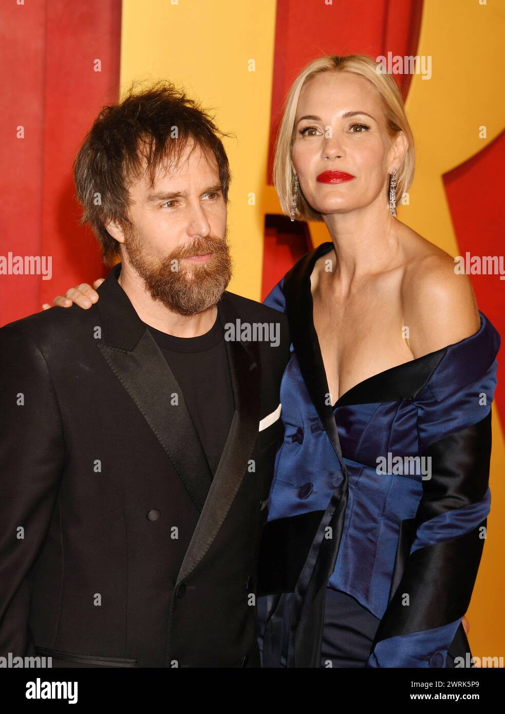 BEVERLY HILLS CALIFORNIA MARCH 10 L R Sam Rockwell And Leslie Beverly Hills California March 10 L R Sam Rockwell And Leslie Bibb Attend The 2024 Vanity Fair Oscar Party Hosted By Radhika Jones At Wallis Ann 2WRK5P9