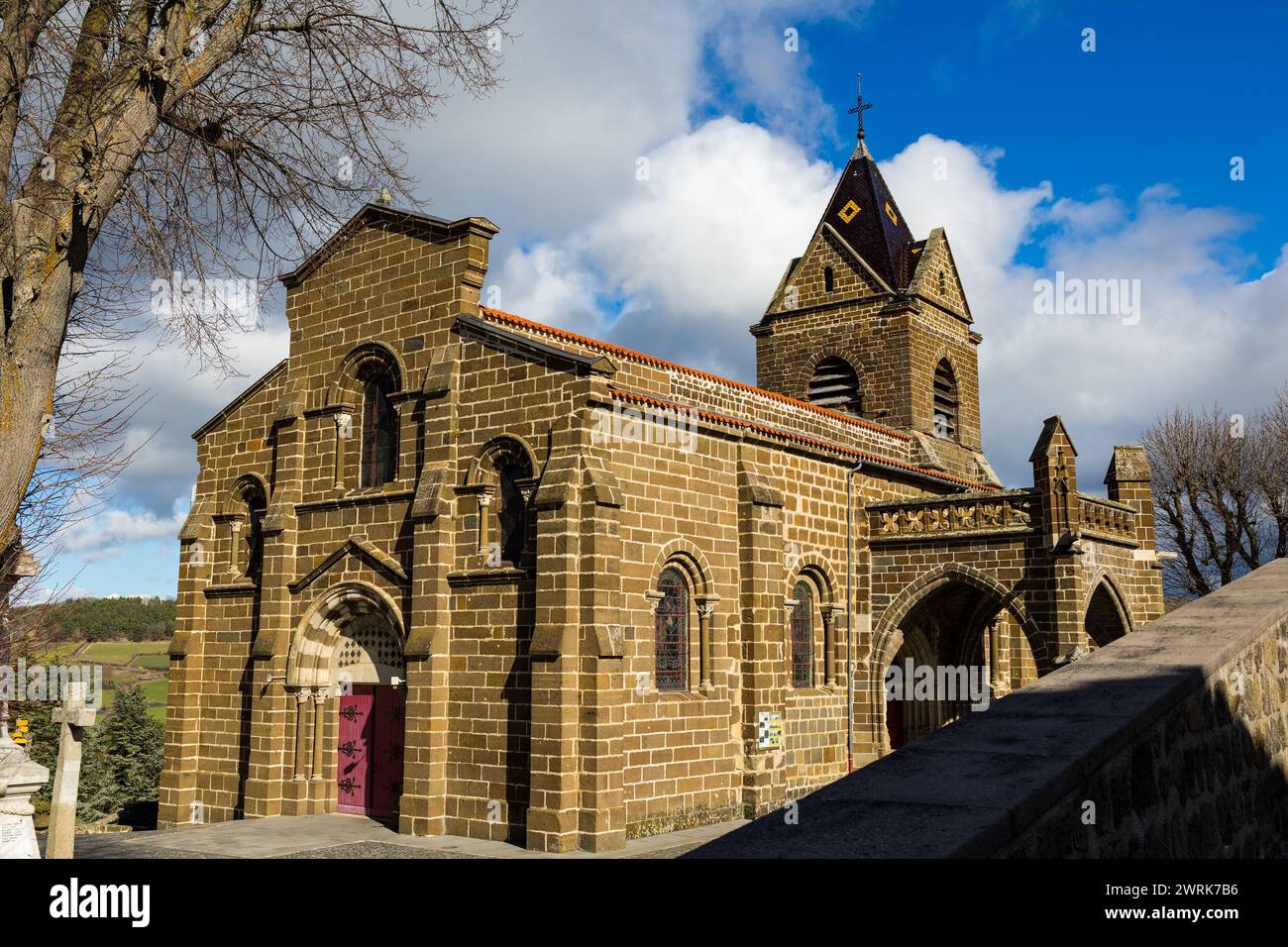 France, Haute-Loire, Saint-Martin-de-Fugeres, Courmarces hamlet, hike on  the Stevenson trail or GR 70 Stock Photo - Alamy