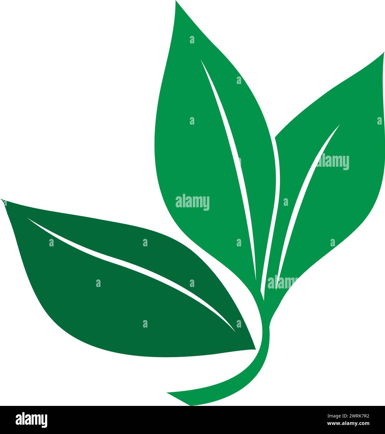 leaf logo icon vektor illustration design Stock Vector Image & Art - Alamy