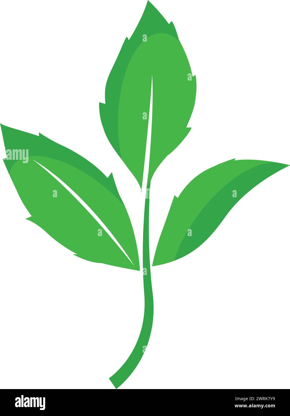 leaf logo icon vektor illustration design Stock Vector Image & Art - Alamy